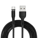 USAMS US-SJ338 U29 Micro USB LED Magnetic Braided Fast Charging Cable 2M For Tablet Smartphone