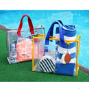 Women Transparent PVC Handbag Shoulder Bag Totes Shopping Bag Clear Beach Bags