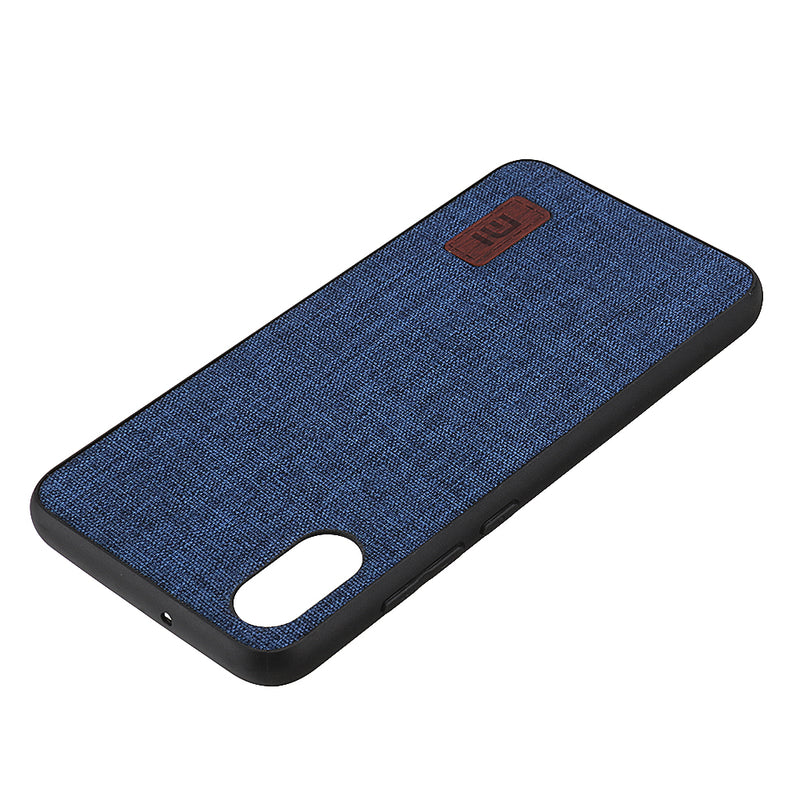 Bakeey Luxury Fabric Splice Soft Silicone Edge Shockproof Protective Case For Xiaomi Mi8 Pro / Xiaomi Mi8 Explorer Edition