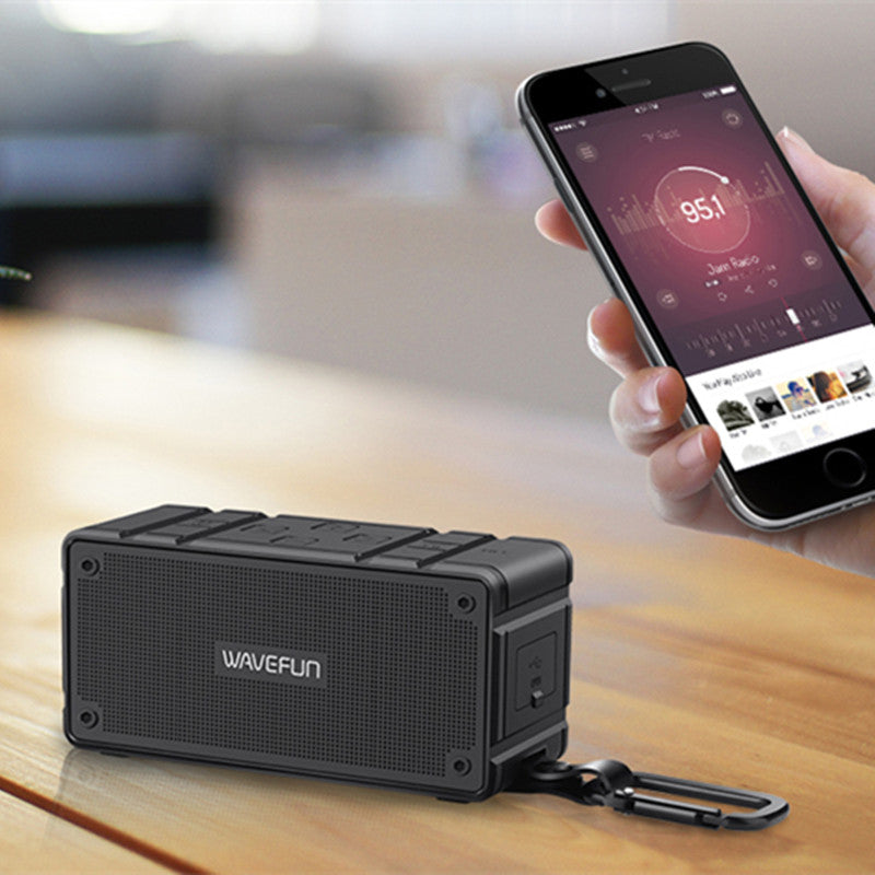 Wavefun Cuboid NFC bluetooth Speaker IP65 Waterproof Stereo Bass Portable Wireless 10W Headset With Mic Support TF Card AUX