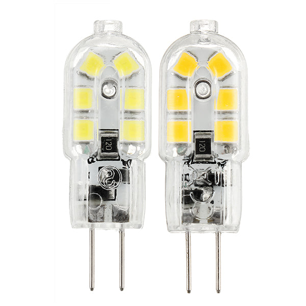 Dimmable G4 2W SMD2835 12LEDs Warm White Pure White Light Bulb DC12V