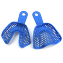 10pcs Plastic Steel Dental Impression Trays Denture Model Materials