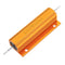 10pcs RX24 100W 2R 2RJ Metal Aluminum Case High Power Resistor Golden Metal Shell Case Heatsink Resistance Resistor
