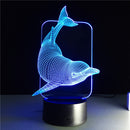 Colorful Festival Halloween LED 3D Illusion Lamp Night Light TF Card bluetooth Speaker