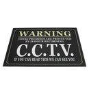 A3 Security Warning Sign Protected By 24 Hour CCTV Security Camera Sign Metal Waterproof Black