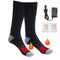 1 Pair Rechargeable Electric Heated Socks Cycling Skiing Winter Warmth Feet Foot Socks