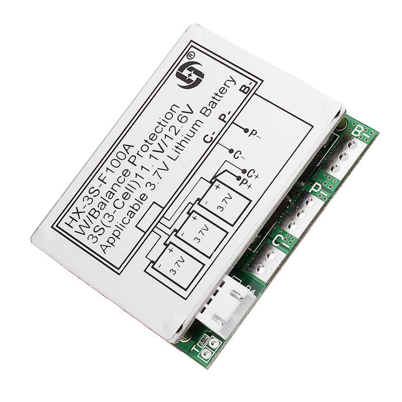 3S 11.1V High Current 100A 3.7V Lithium Battery Protection Board With Balance