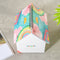 2019 Calendar Folding House Desktop Table Paper Note Storage Box Daily Organizer