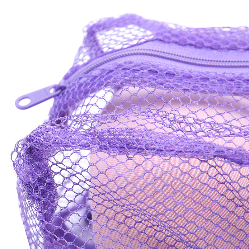 Mesh Laundry Bag Washing Clothes Zipper Solid Net For Bras And Lingerie