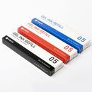 Kaco 10 Pcs/box Gel Pen Replacement Ink Refills Standard Universal 0.5mm Refill School Office Supplies