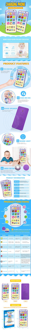 Multi-function Charging Sound Music Learning Mobile Phone Developmental Educational Toys