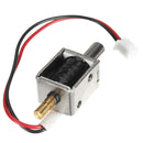 12V DC 0.43A Mini Electric Bolt Lock Push Pull Cylindrical Solenoid Lock 5mm Stroke