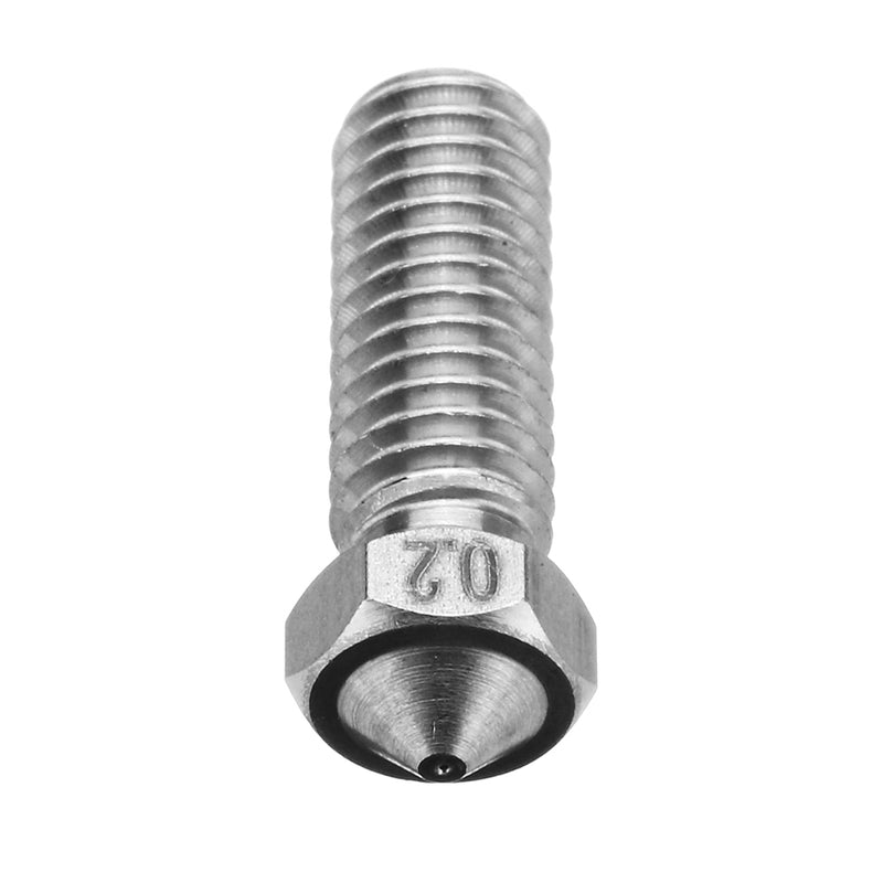 0.2/0.3/0.4/0.5/0.6/0.8/1.0/1.2mm Stainless Steel Lengthen Volcano Nozzle for 1.75mm Filament