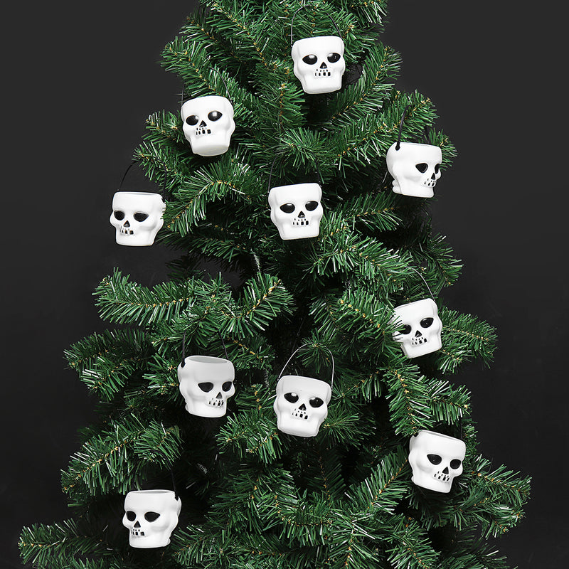 10pcs Halloween Cauldron Witch Skull Multi Purposed Candy Holder Planter Pot Party Decorations