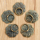 30Pcs Bronze Tone Quincunx Drawer Cabinet Desk Door Pull Handle Knob Furniture Hardware