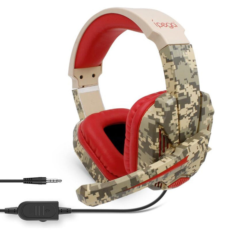 iPega r005 3.5mm Wired Control Gaming Headset Stereo High Sensitive Noise Reduction Game Headphone with Mic