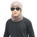 Knitted Neck Warmer Winter Hat Mask Cap Balaclava Scarf Wool  For Men Women
