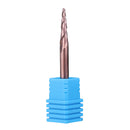 Drillpro R0.25/ R0.5/ R0.75/ R1.0 *15*D4*50 2 Flutes Taper Ball Nose End Mill HRC50 Milling Cutter