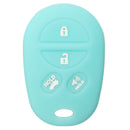 4 Buttons Silicone Car Cover Key Case Fit For Toyota Sienna Tacoma Tundra Remote Key