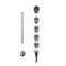 New Metal Water Pipes Silver four-piece Personality Pipe with Cap