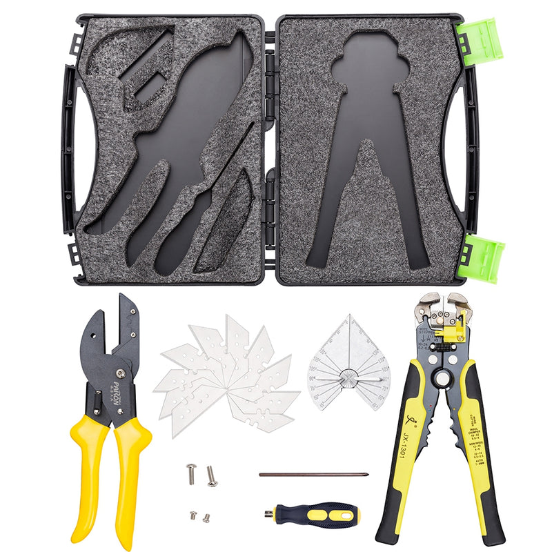 Paron JX-C1813 Universal Angle Cutter Mitre Shear Scissors Terminals Wire Stripper Tools Set