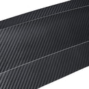 Black Car Rear Bumper Trunk Sill Lip Cover Scuff Protection Carbon Fiber Sticker