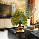Creative Peacock Ornament Resin Figurine Statue Craft Home Decorations Wedding Gift