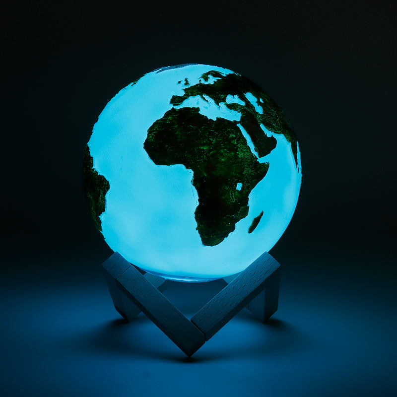 3D Painted Earth Lamp Touch Switch Light Desk Night Home Decor Christmas Gifts