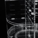 360 Degree Rotation Transparent Acrylic Cosmetics Storage Box Fashion Spin Multi-function Desktop Detachable Makeup Beauty Organizer
