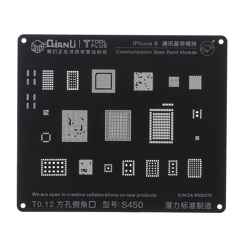 BGA Stencil Communication Baseband Module BGA Reballing Stencil Repair Tool for iPhone 5 5S 6 6S 7G 7Plus 8 8P