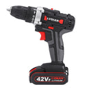 42V Li-Ion Battery Cordless Electric Impact Drill Driver Screwdriver LED Light