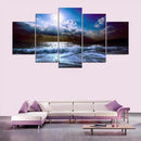 5  Cascade The Blue Sky River Wall Painting Picture Home Decoration Without Frame Including Installa