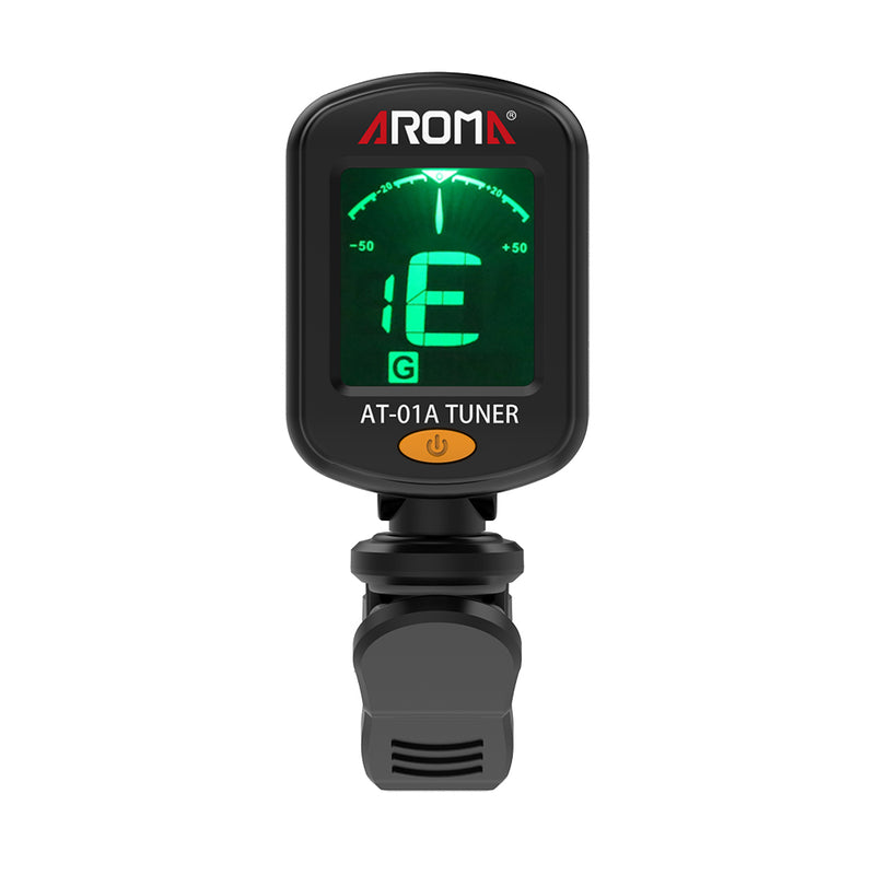 Aroma AT-01A Clip-on Tuner Tuning for Guitar Bass Violin Ukulele