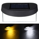 Solar Power 8 LED Wall Light Outdoor Waterproof IP65 Garden Fence Lamp