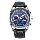 OCHSTIN 6046G Men Quartz Watch Luxury Leather Strap Business Watch