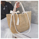 Women Straw Rattan Shoulder Beach Bag Crossbody Messenger Handbag Tote Outdoor Travel