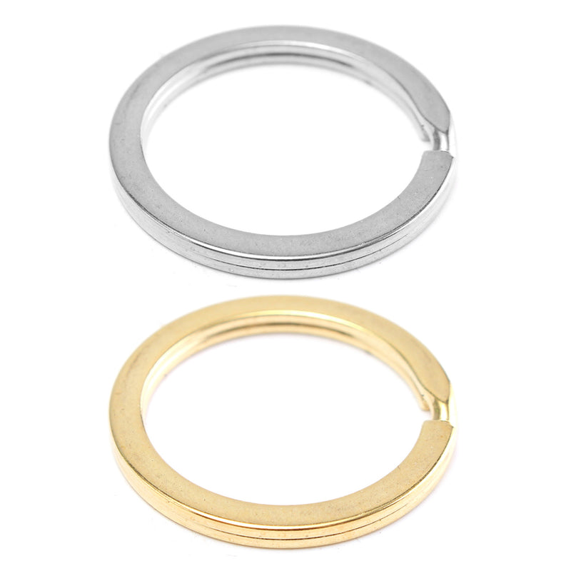 50Pcs 25mm Split Key Ring Keyring Keychain Metal Holder Without Chain DIY Craft