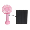 2.5W Solar Panel Portable Charging Fan Rechargable Fan 3 Speed Traveling Colling System Kit