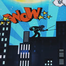 5x7FT 9x6FT Vinyl Superhero Cartoon City Boom Photography Backdrop Background Studio Prop