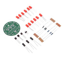 DIY Electronic Kit Set LED Round Water Light Production Kit for Skill Training Soldering Practice Parts