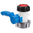 DN40/50 IBC Universal Hose Connector Tap Shut Off Garden Accessories Coarse Thread Tote Tank Adapter Butterfly Valve Fitting Parts for Home Garden