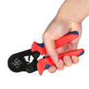 HSC8 6-4A 0.25-6mm AWG23-10 Self Adjusting Ratcheting Ferrule Crimper Plier
