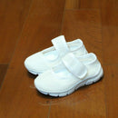 Girls Mesh Breathable Pure Color Hook Loop Casual Kids Shoes