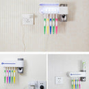UV Toothbrush Sterilizer Toothpaste Dispenser Wall Mounted Toothbrush Holder