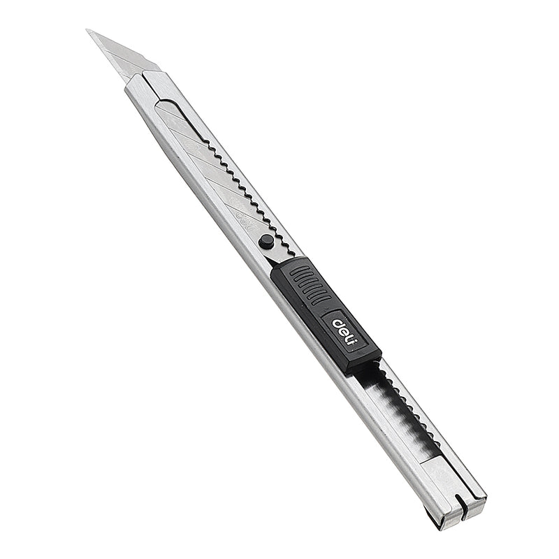 Deli 2034 Small Utility Cutter Metal Paper Cutter 30 carving Blade Hand Craft Paper Leather Cloth Cutter Art Work Cutting tools