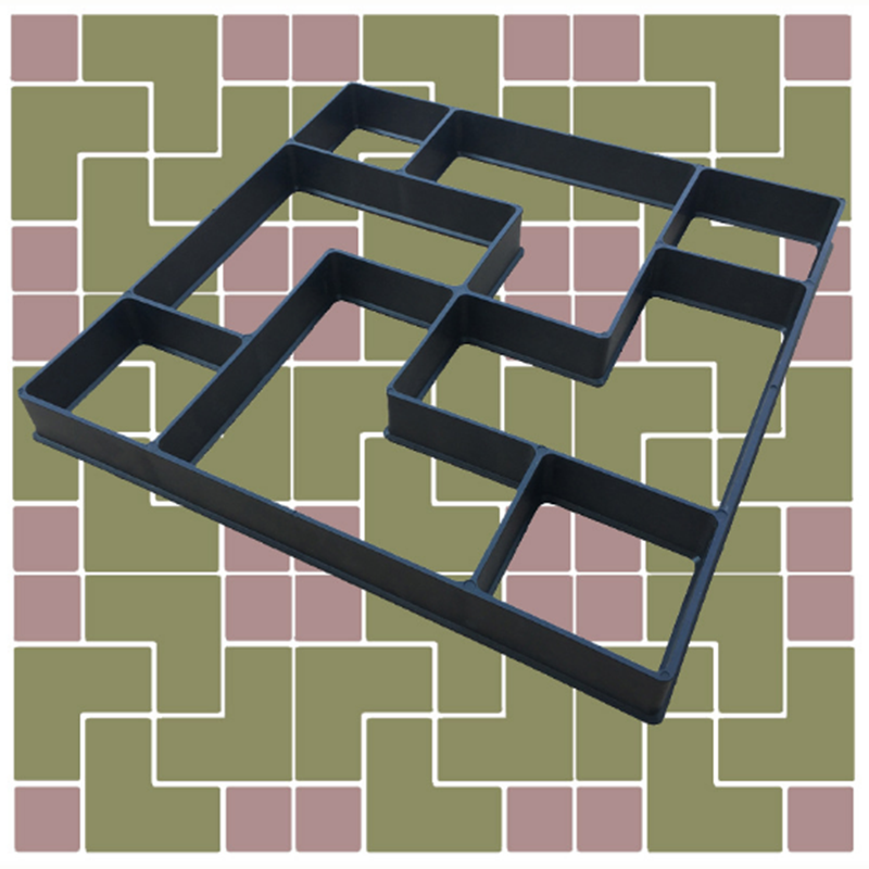 Cement Brick Mold Walk Maker DIY Square Concrete Molds Reusable Plastic P ath Maker Steeping Stone Paver