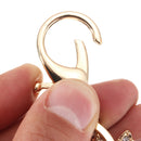 Dragonfly Rhinestone Crystal Lobster Clasp Alloy Keychain Keyring