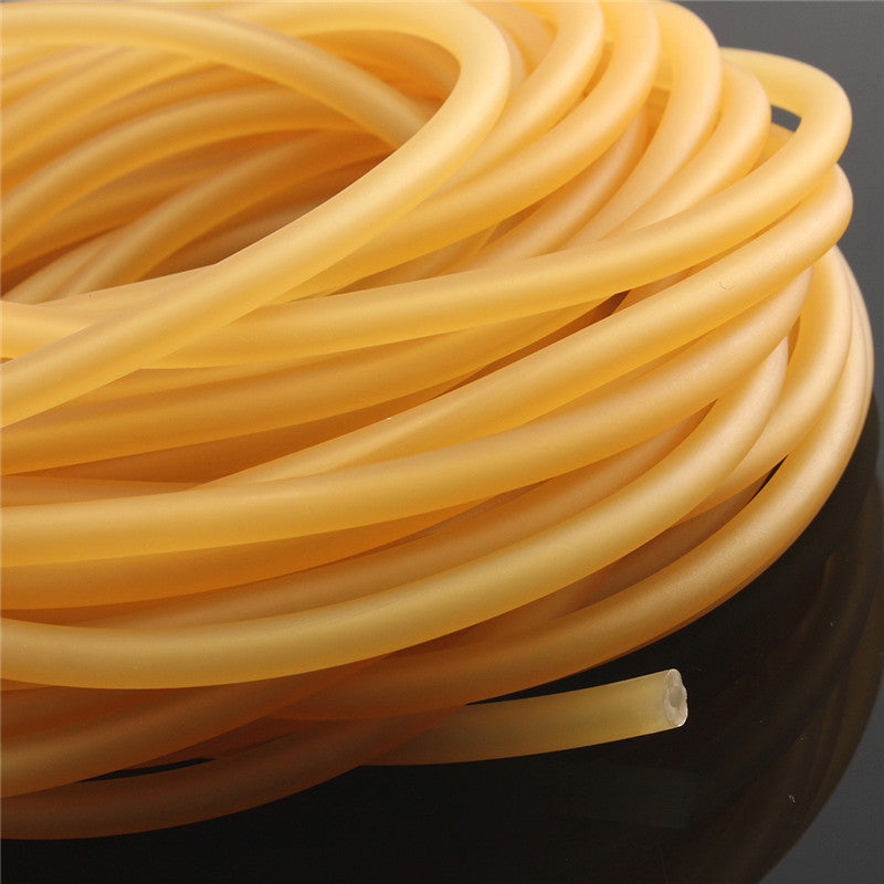 Yellow 2x5mm Natural Latex Rubber Surgical Band Tube Elastic Rubber Rope For Game 1/2/5/10M