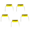 5 Pieces 2.2UF 100V Speaker Frequency Capacitor Divider Crossover for Audio Speaker Power Amplifier