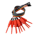 Set of 10 Test Hook Clip for Logic Analyzer - Red
